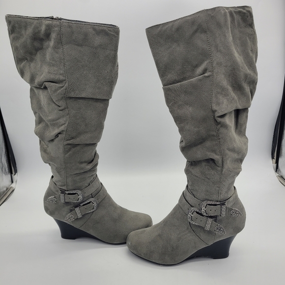 So Authentic American Heritage Women’s 7 M Boots LIMOUSINE Grey - Picture 14 of 15